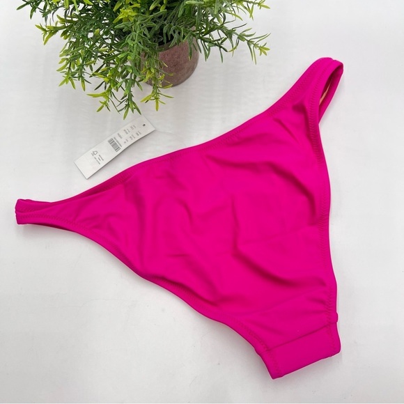 J.Crew‎ Heritage high-leg bikini bottom NWT Fuchsia Pink BP209 Beach - Picture 2 of 5
